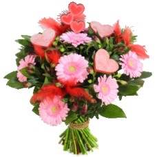 â ¤ Bouquet â ¤ for love (Bouquet XL of love including hearts and feathers)